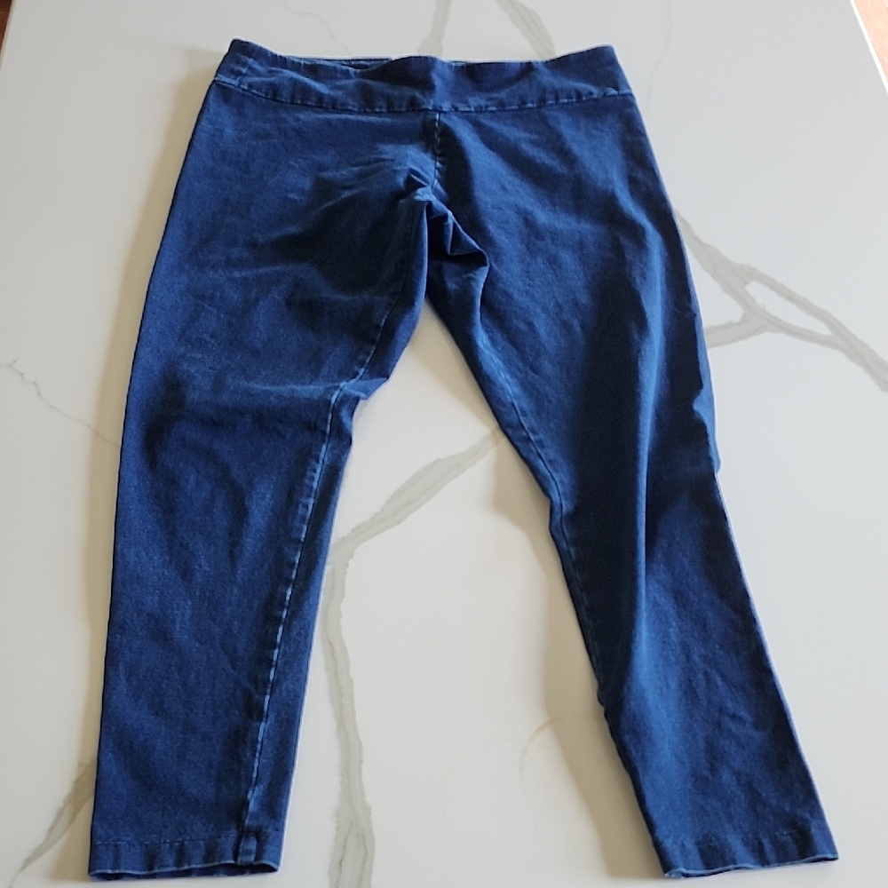 Women's Blue Ankle Leggings